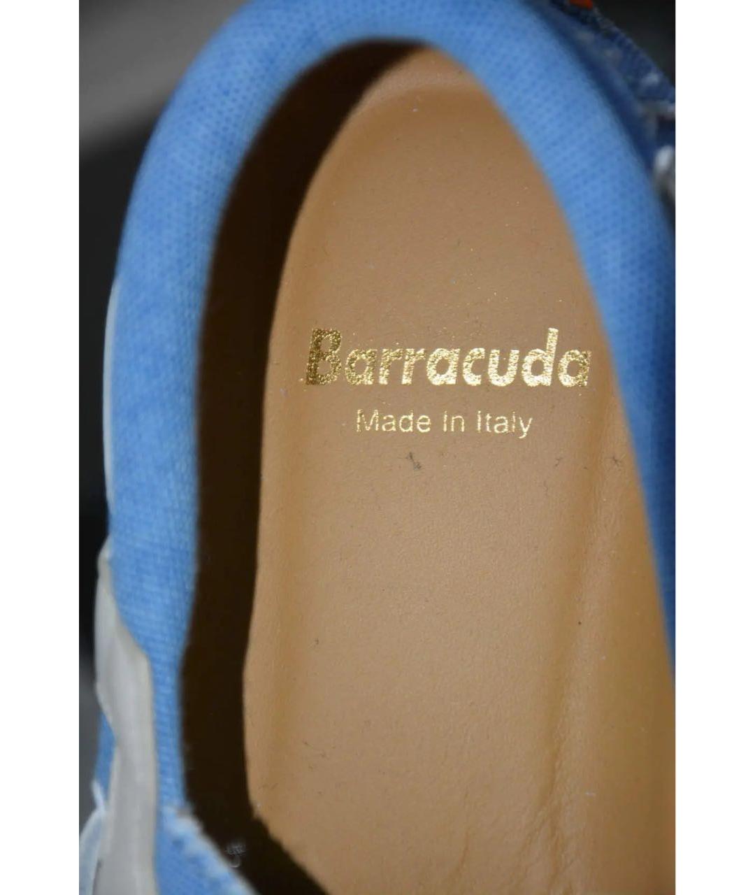 BARRACUDA Голубые текстильные низкие кроссовки / кеды, фото 8