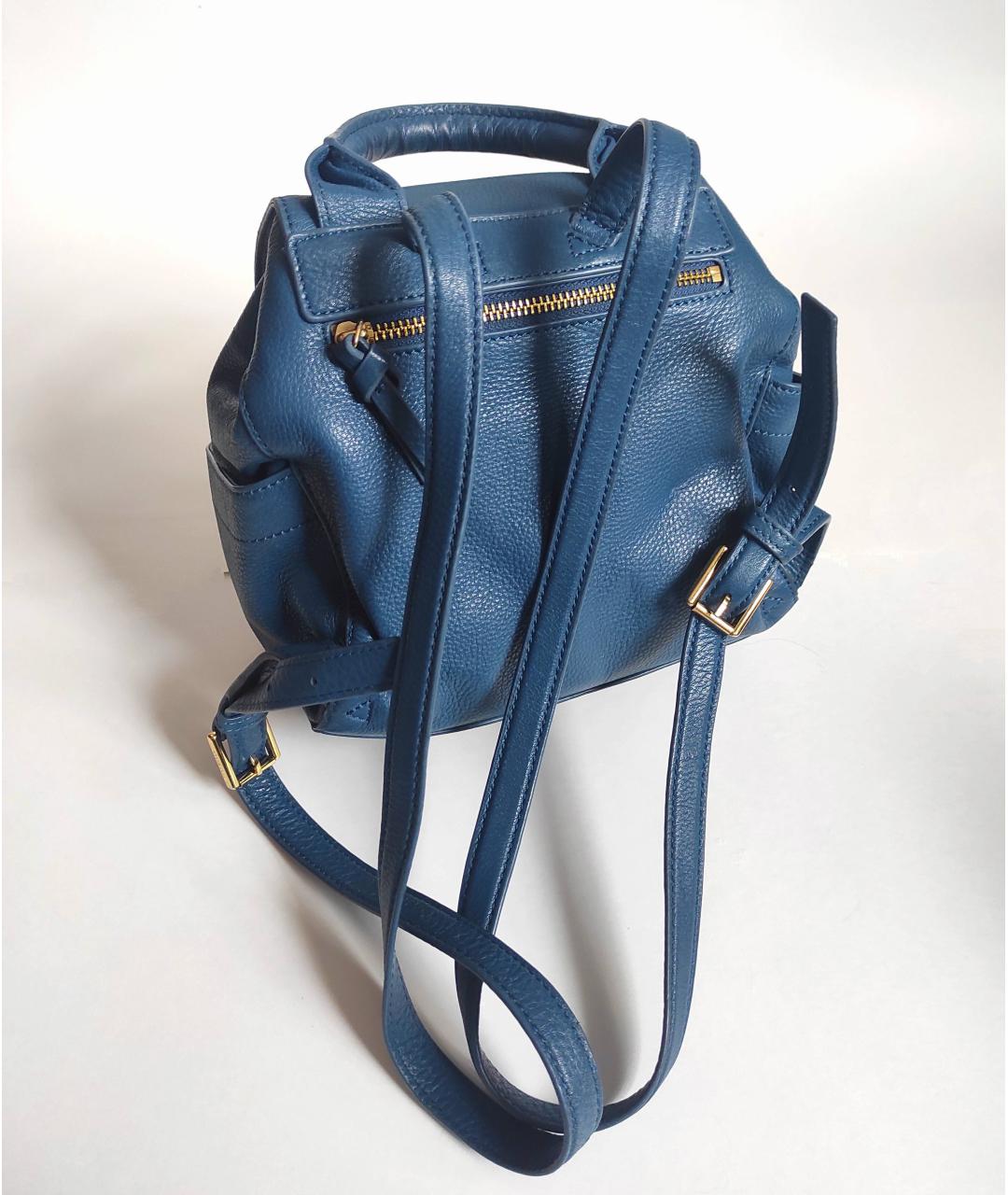 TORY BURCH Синий кожаный рюкзак, фото 3