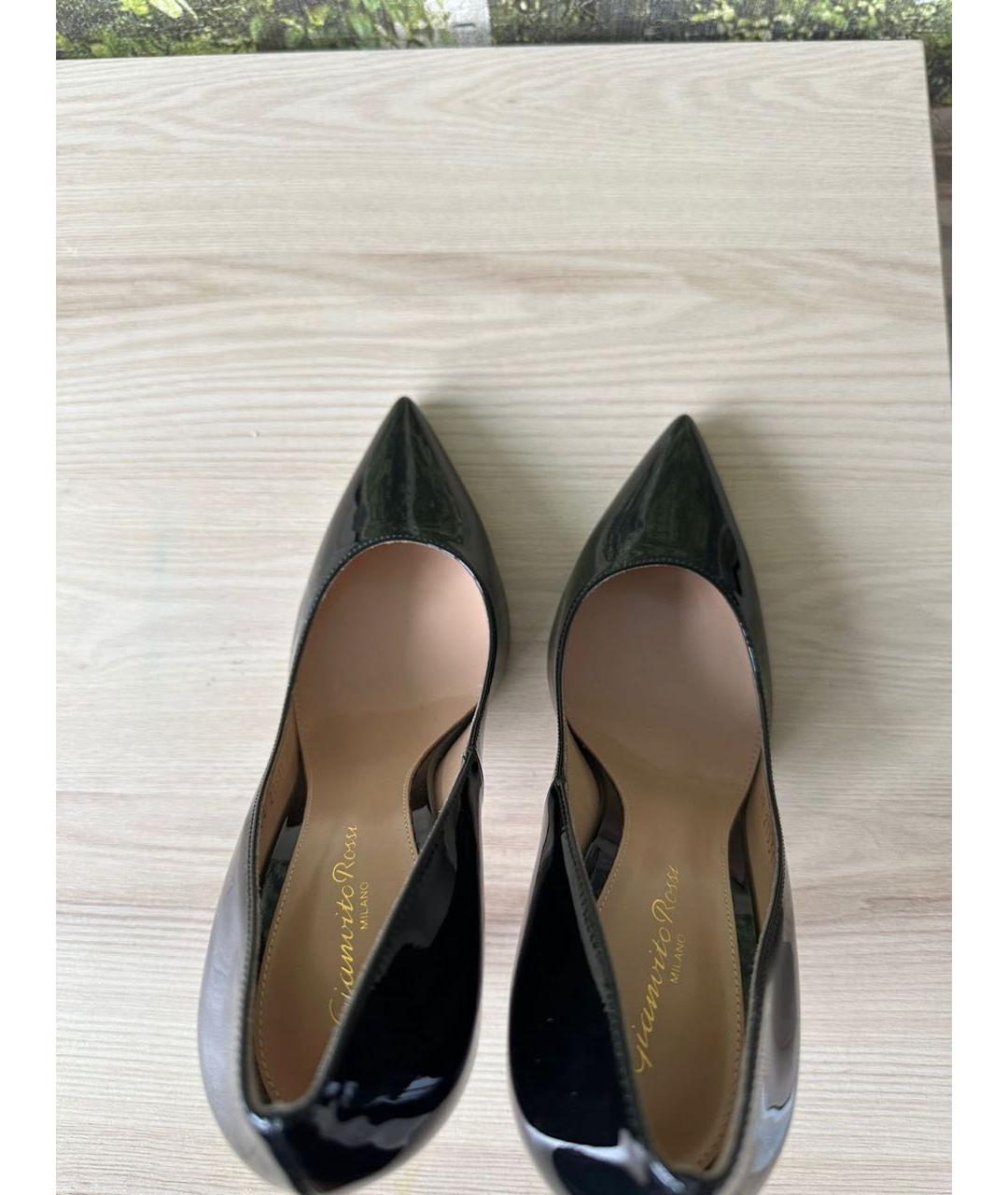 GIANVITO ROSSI Черные туфли из лакированной кожи, фото 3