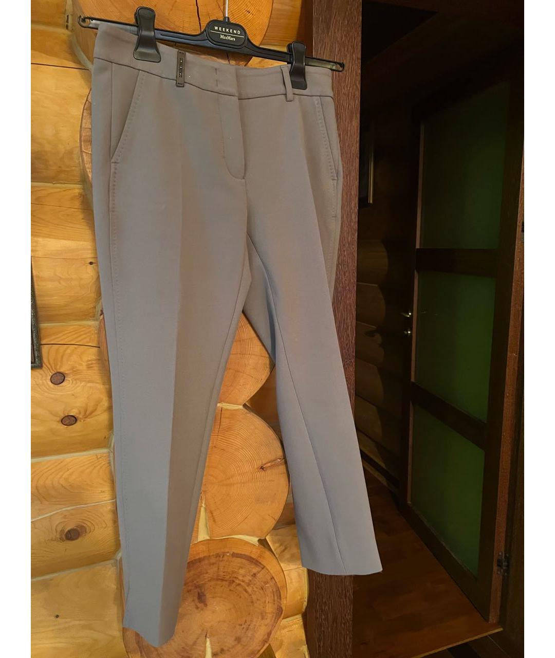 PESERICO Бежевые брюки узкие, фото 2