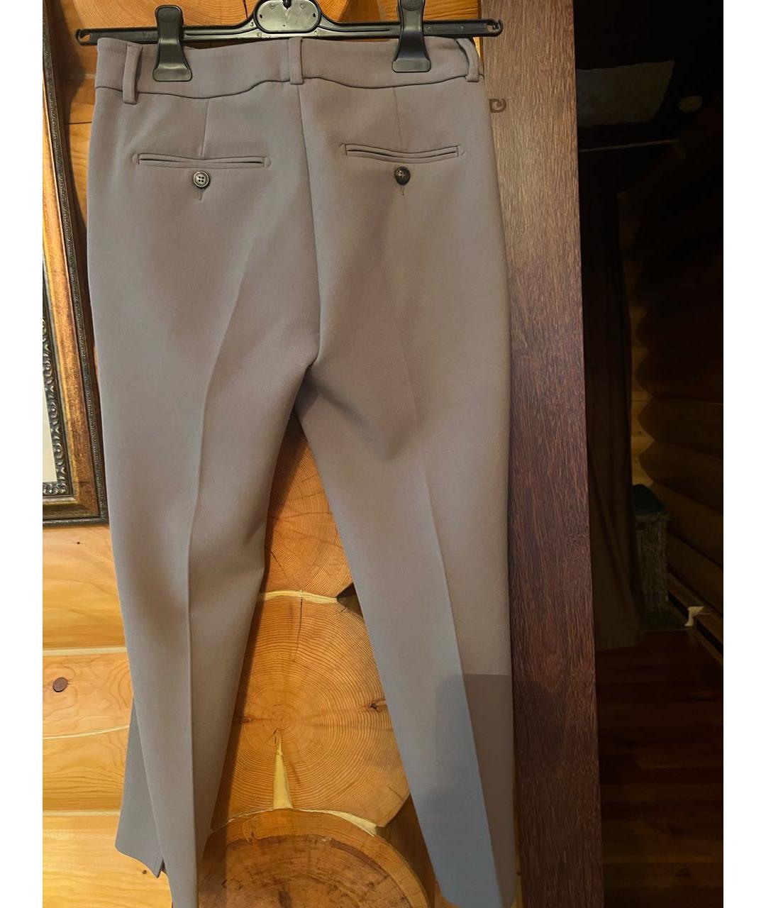 PESERICO Бежевые брюки узкие, фото 3