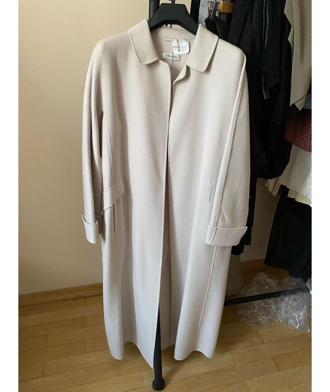 'S MAX MARA Серое шерстяное пальто, фото 4