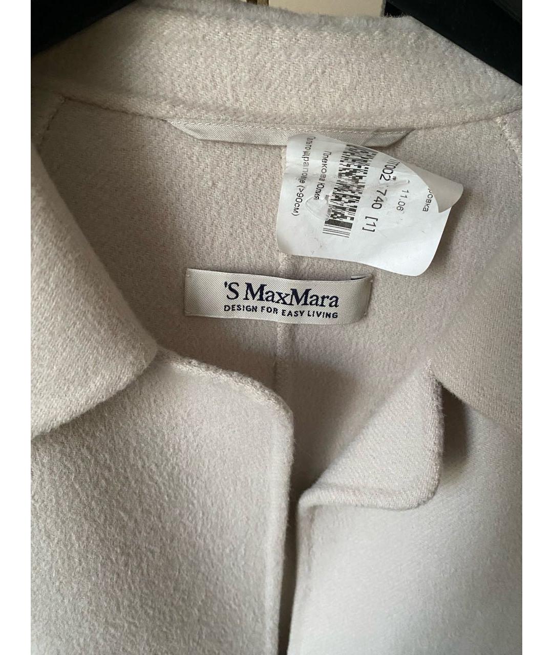 'S MAX MARA Серое шерстяное пальто, фото 2