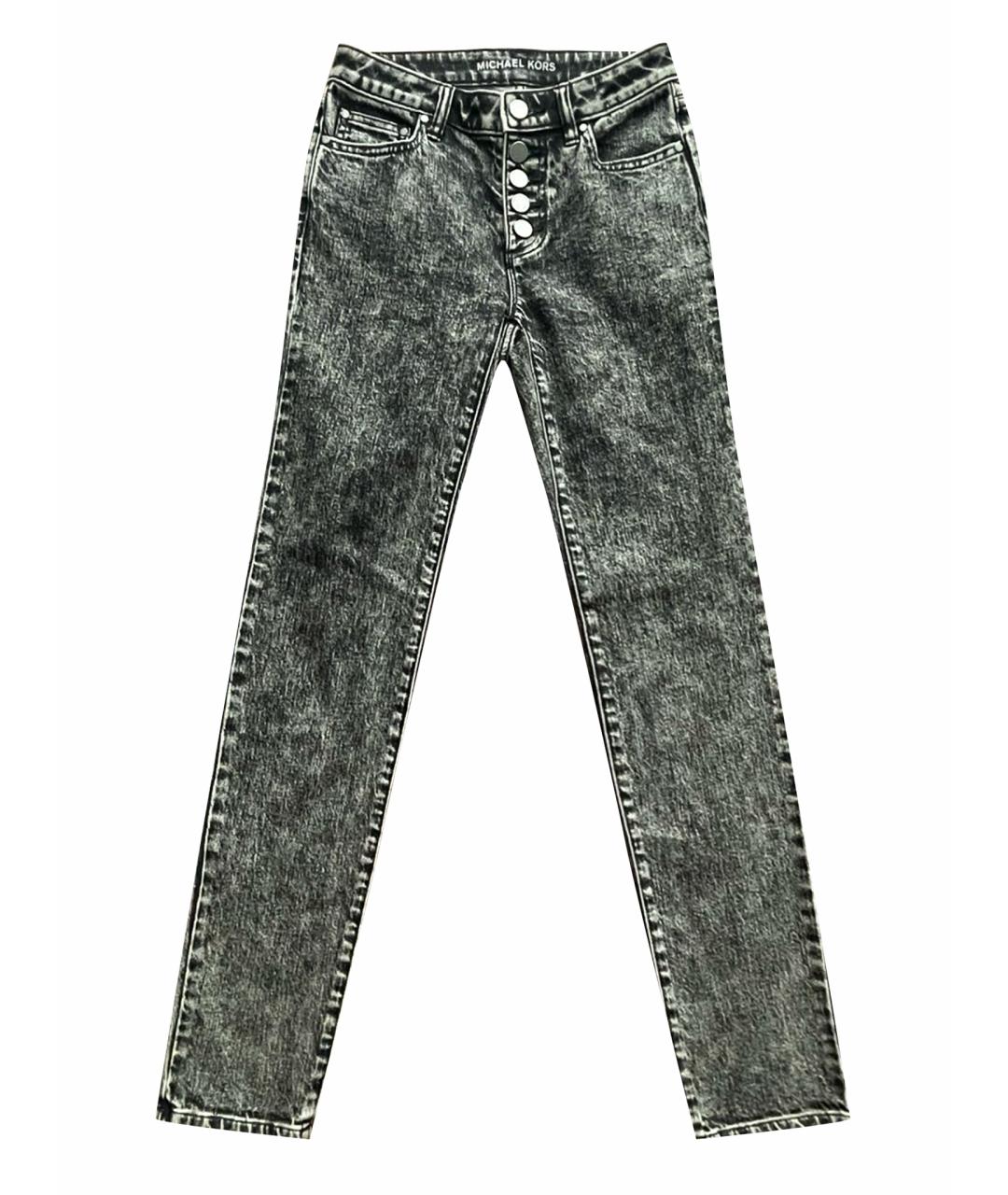 MICHAEL KORS Антрацитовые хлопковые джинсы слим, фото 1