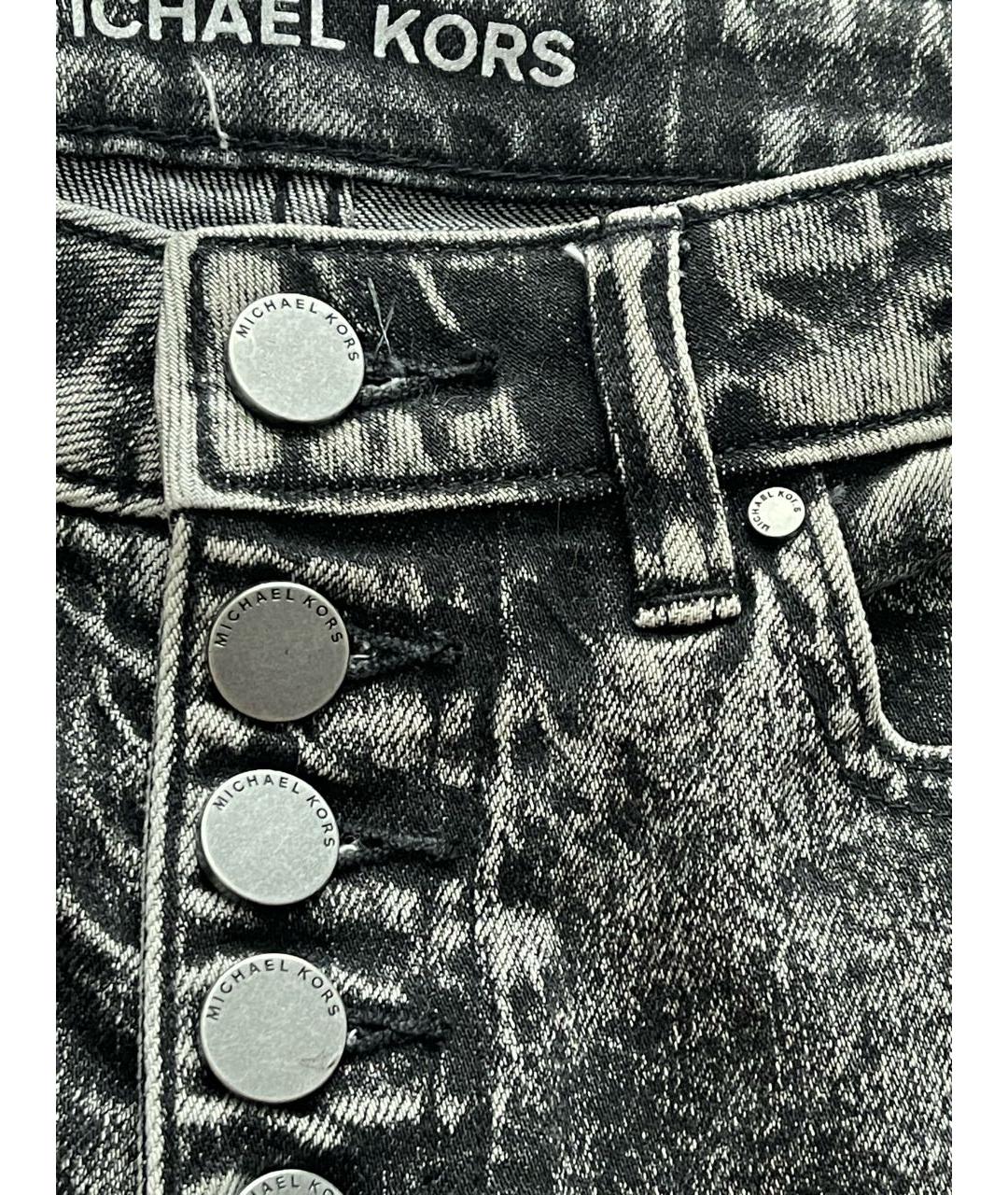 MICHAEL KORS Антрацитовые хлопковые джинсы слим, фото 5