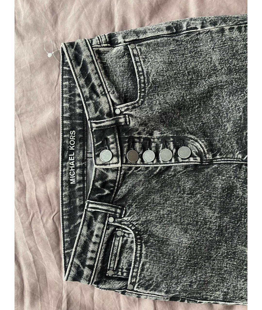 MICHAEL KORS Антрацитовые хлопковые джинсы слим, фото 4