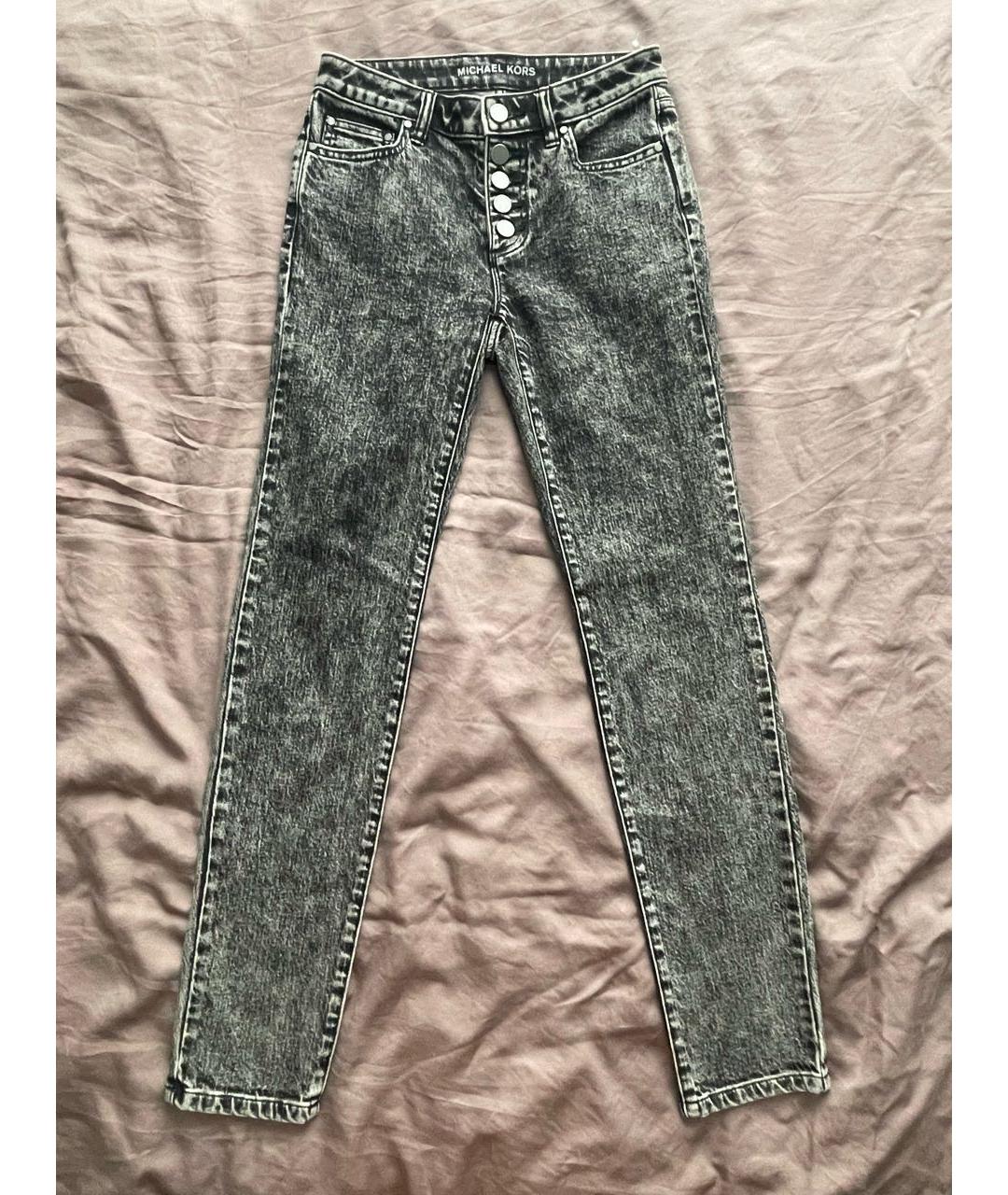 MICHAEL KORS Антрацитовые хлопковые джинсы слим, фото 8