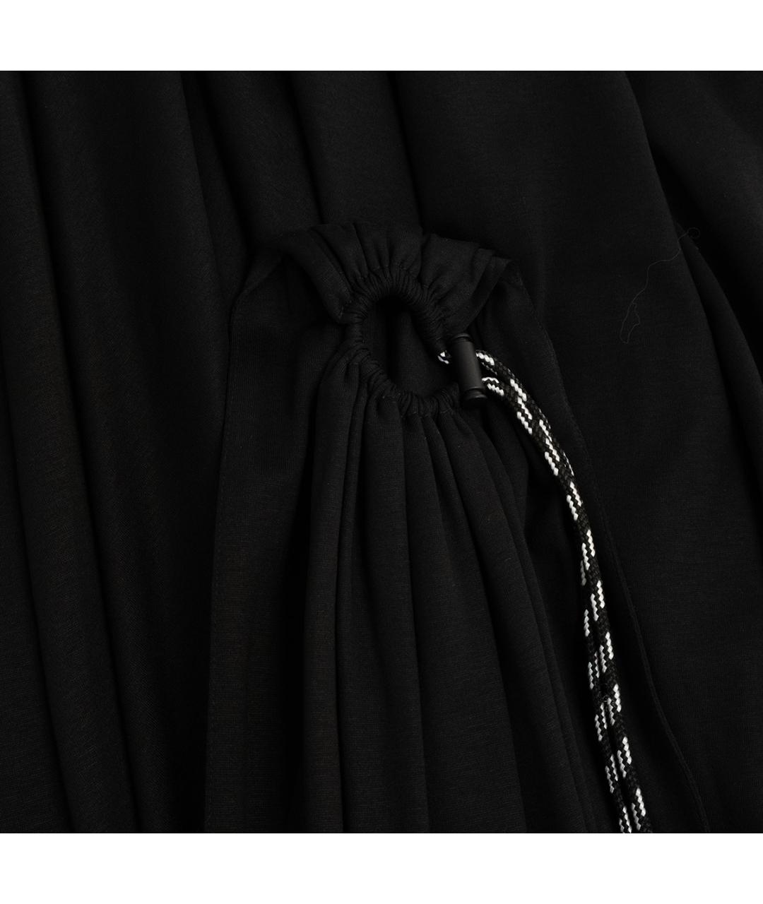 NEIL BARRETT Черное вискозное повседневное платье, фото 4