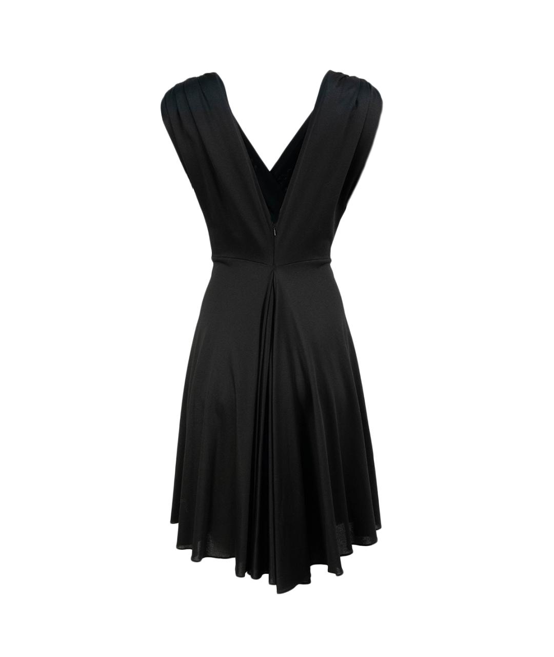 NEIL BARRETT Черное вискозное повседневное платье, фото 2