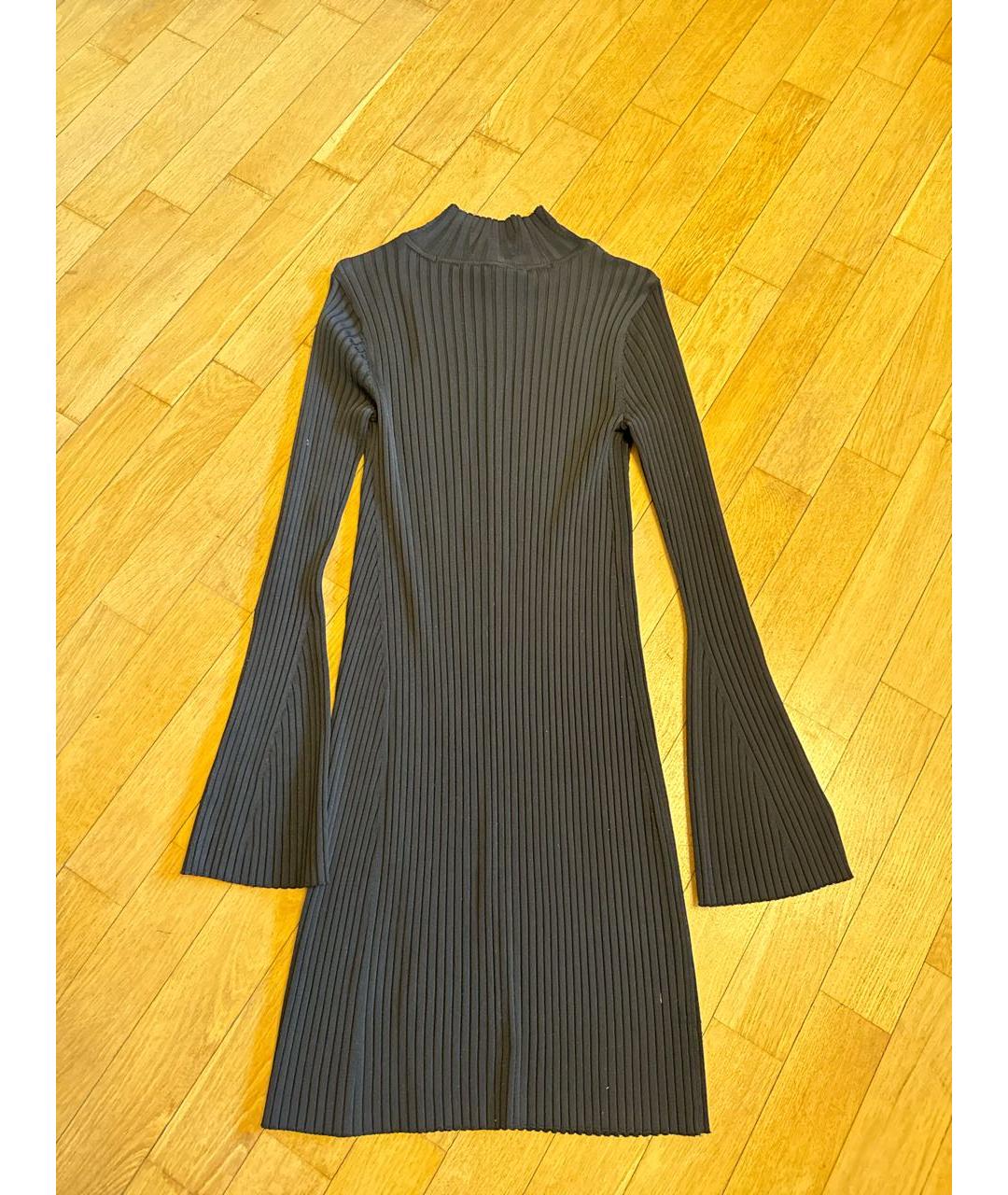 BCBG MAXAZRIA Черное вискозное повседневное платье, фото 2