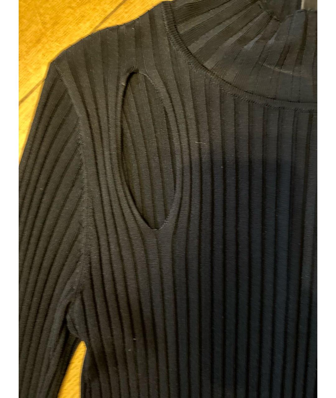 BCBG MAXAZRIA Черное вискозное повседневное платье, фото 4