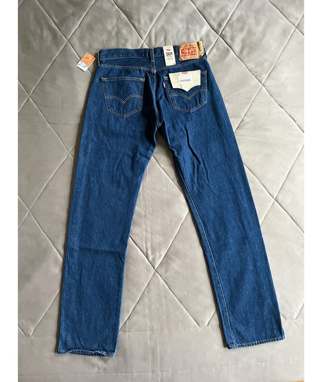 LEVI'S Темно-синие прямые джинсы, фото 2