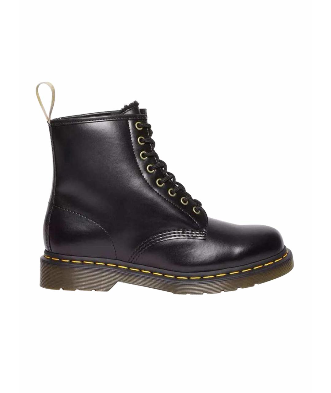 DR. MARTENS Черные кожаные высокие ботинки, фото 1