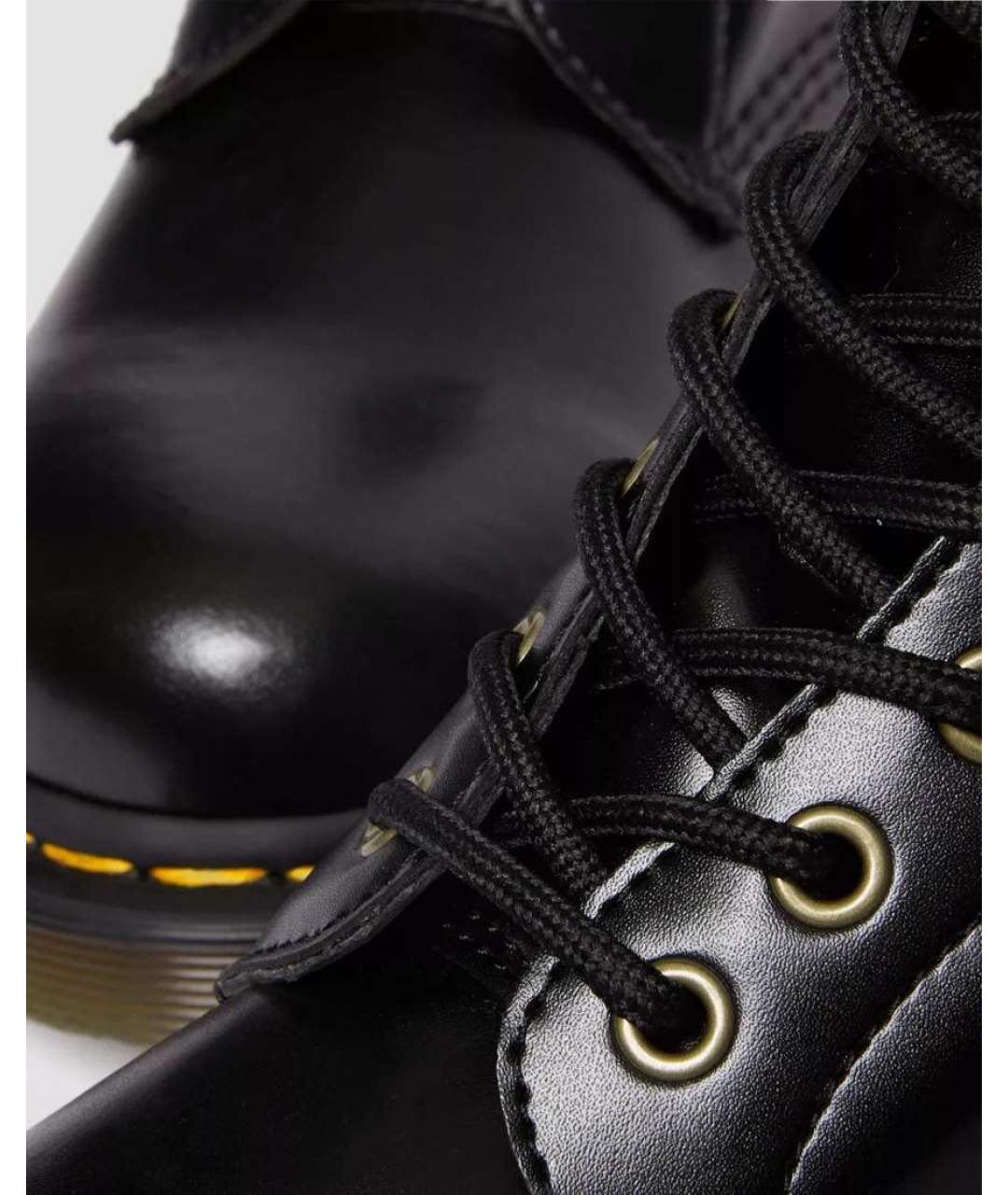 DR. MARTENS Черные кожаные высокие ботинки, фото 6