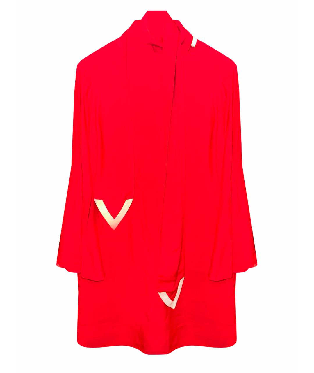 VALENTINO Красное коктейльное платье, фото 1