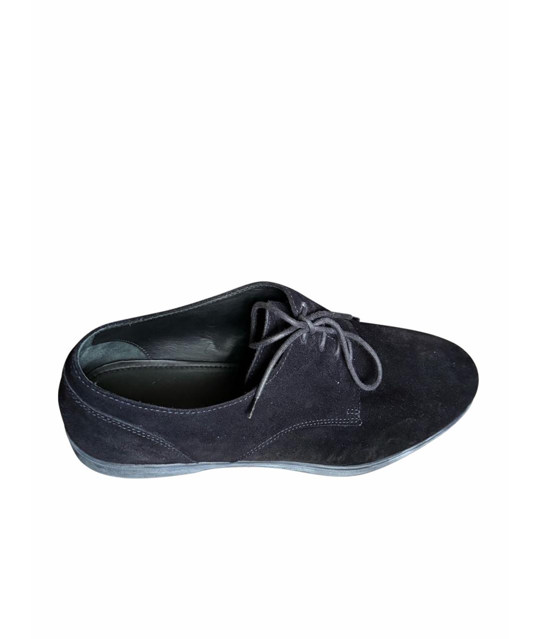 ERMENEGILDO ZEGNA Темно-синие замшевые туфли, фото 1