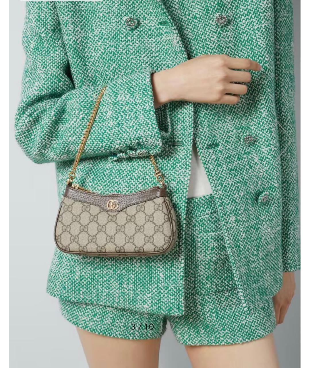 GUCCI Коричневая сумка с короткими ручками, фото 2