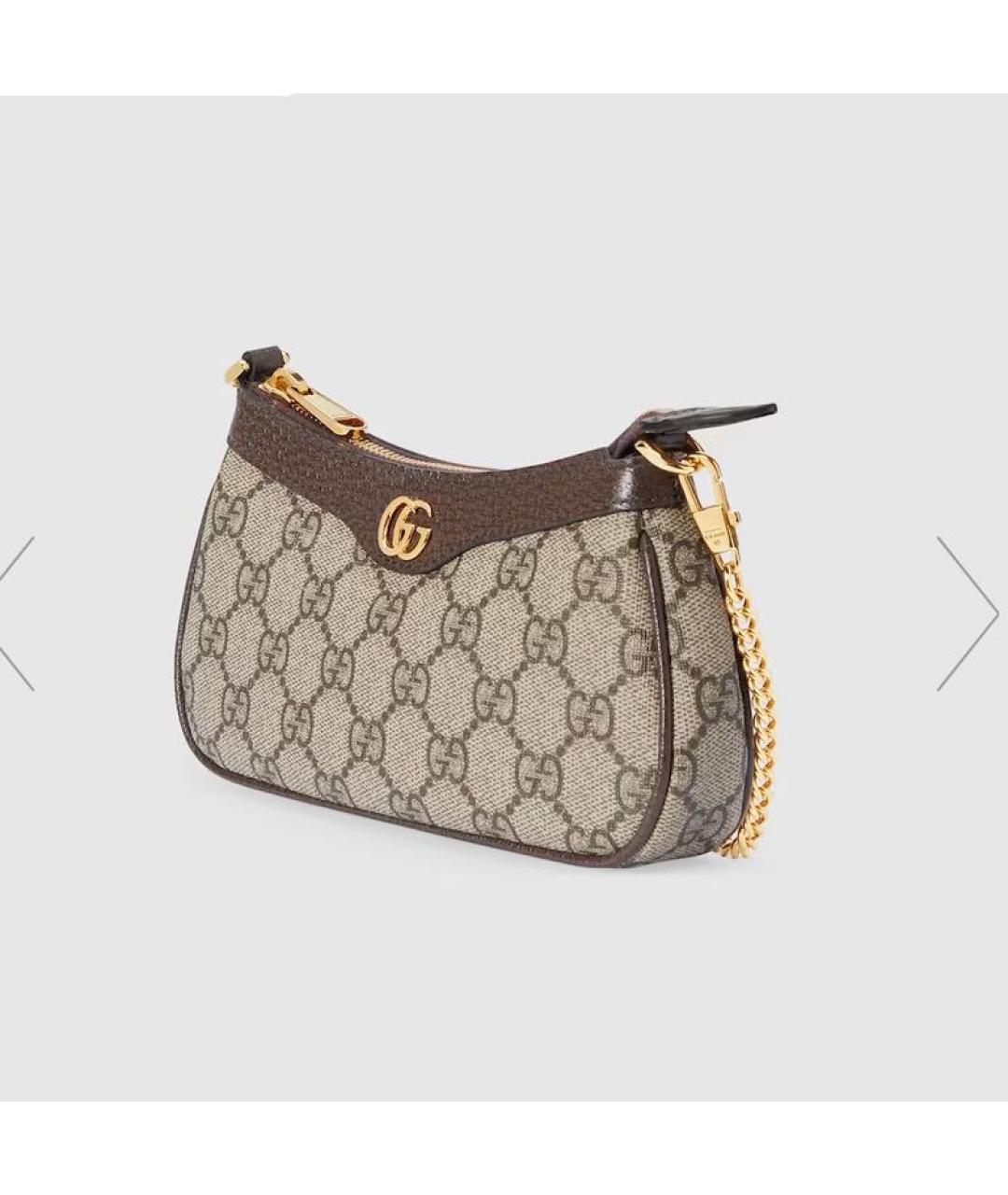 GUCCI Коричневая сумка с короткими ручками, фото 1