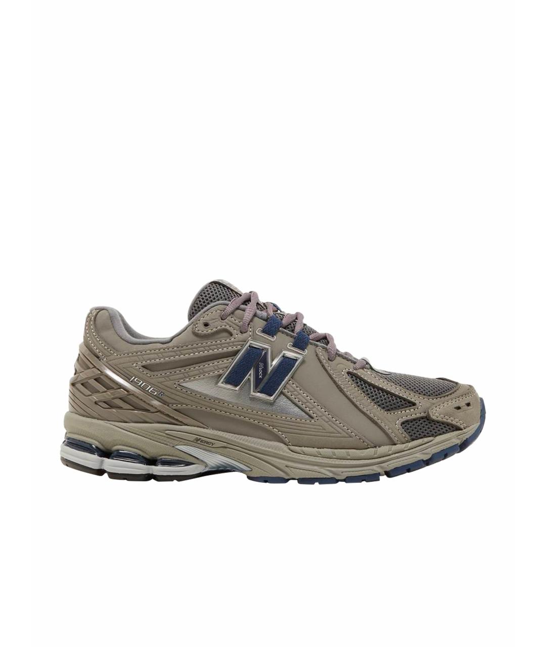 NEW BALANCE Хаки кожаные кроссовки, фото 1