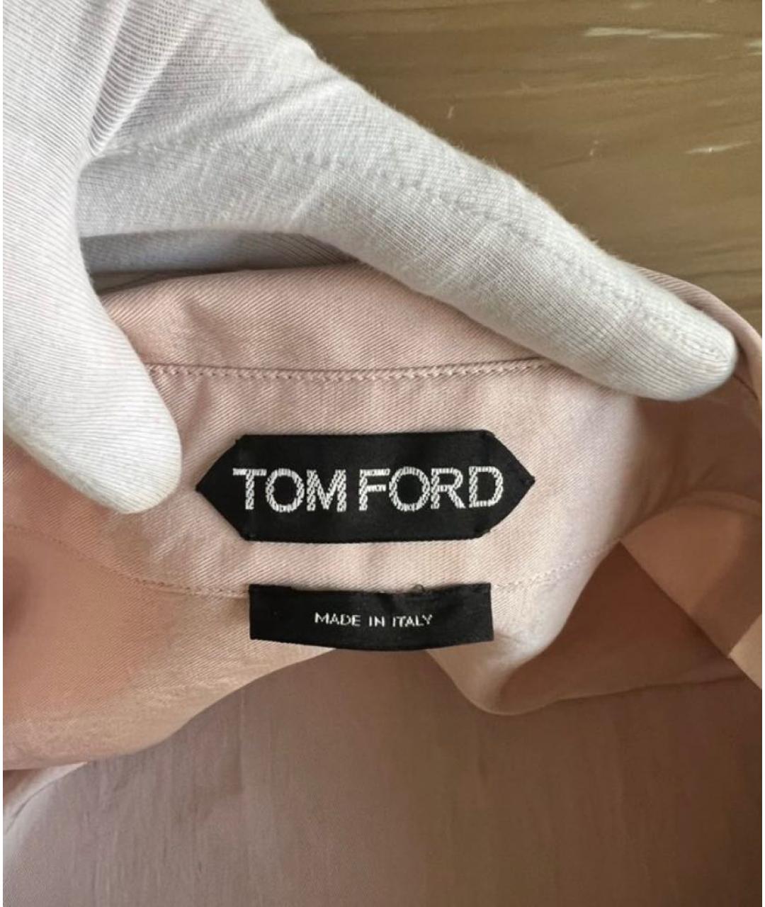 TOM FORD Розовая ацетатная рубашка, фото 6