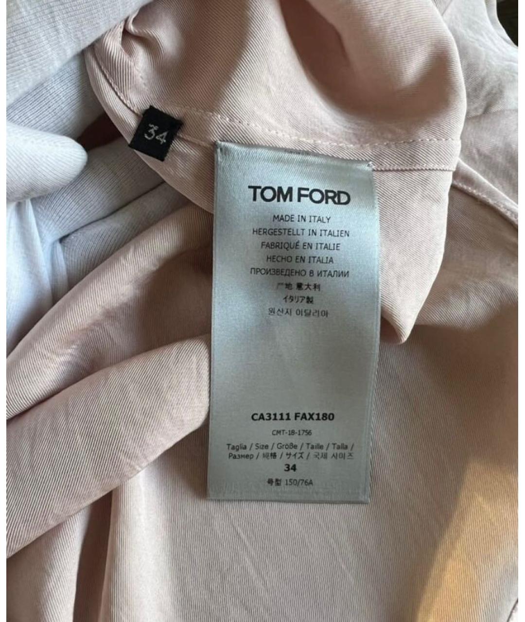 TOM FORD Розовая ацетатная рубашка, фото 5