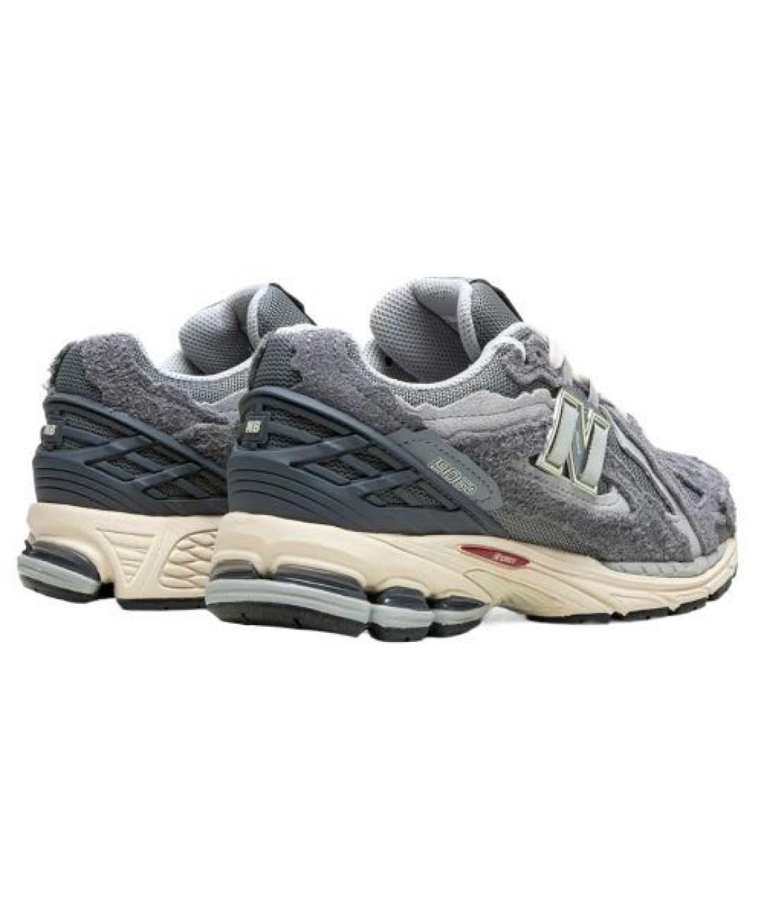 NEW BALANCE Серые замшевые низкие кроссовки / кеды, фото 3