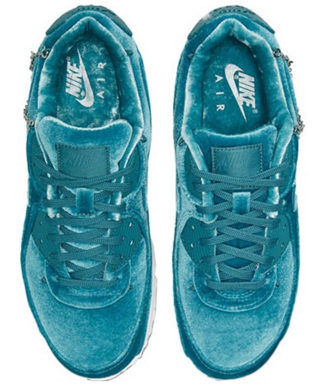 NIKE Бирюзовые бархатные кроссовки, фото 3