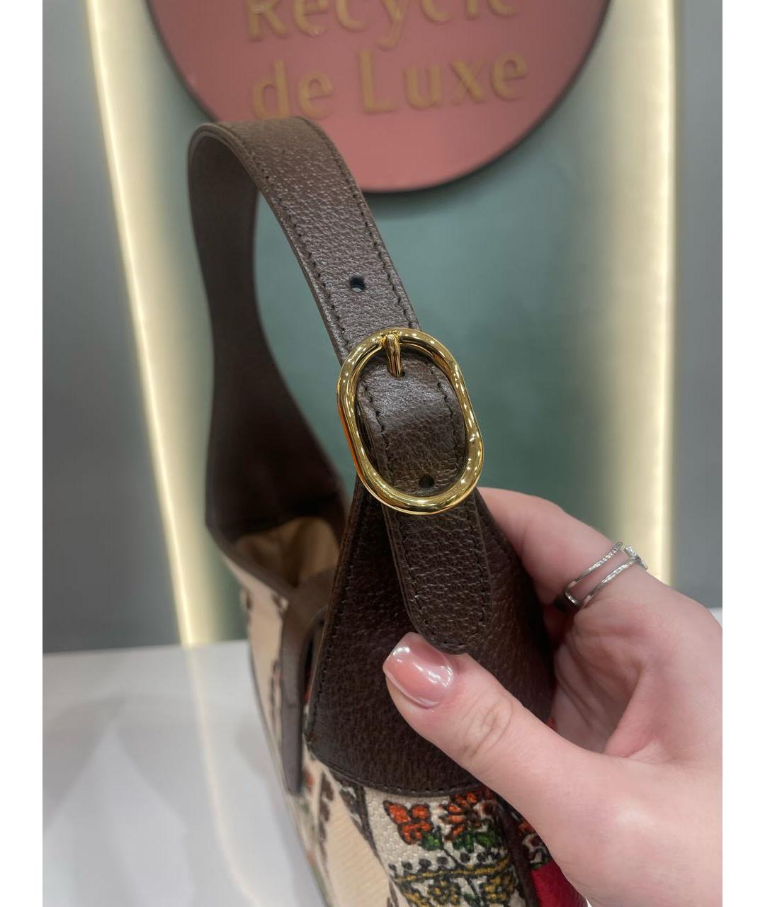 GUCCI Коричневая сумка с короткими ручками, фото 4
