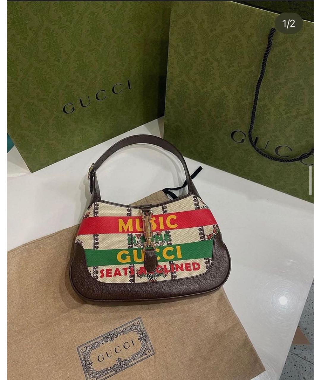 GUCCI Коричневая сумка с короткими ручками, фото 7