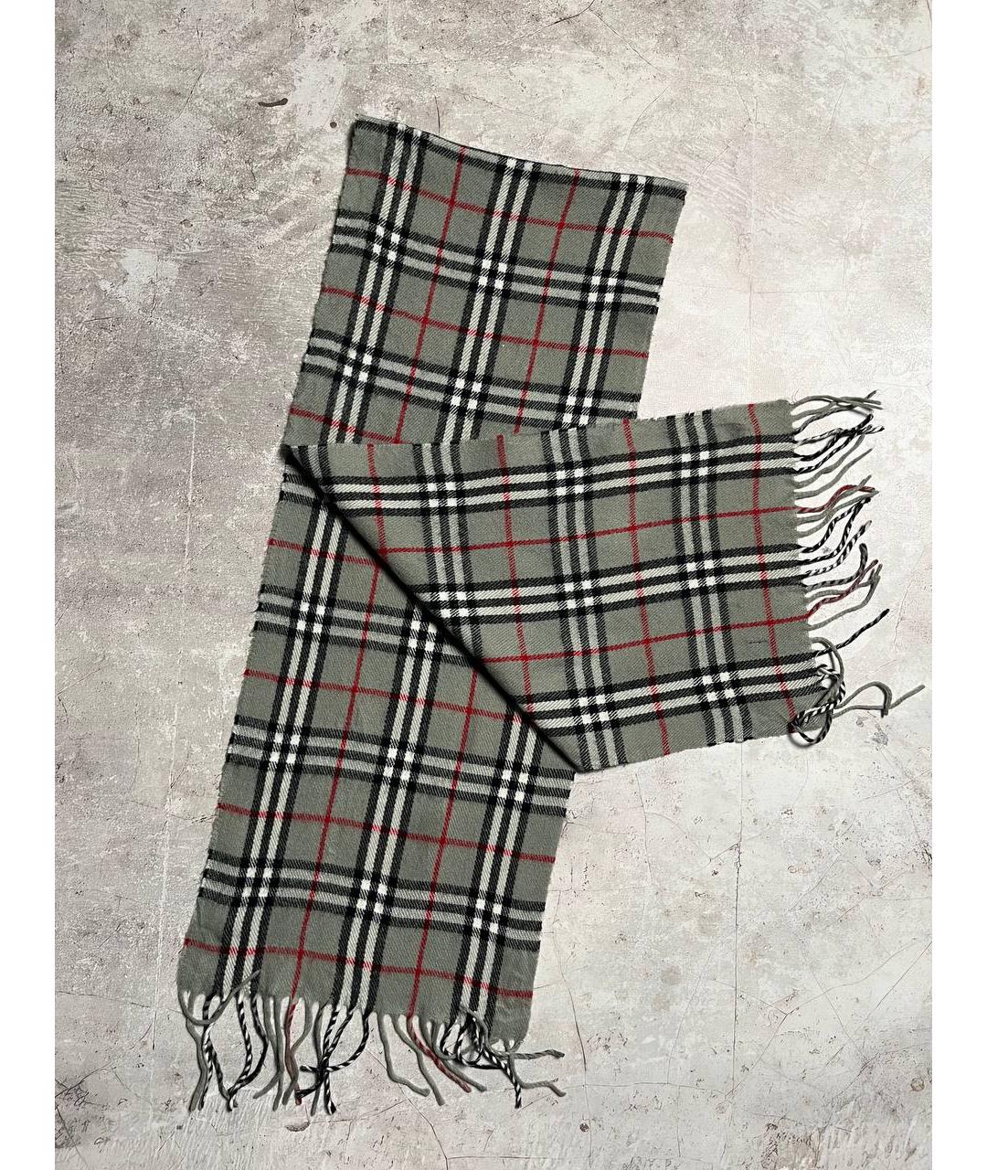 Burberry scarf hot sale grey red