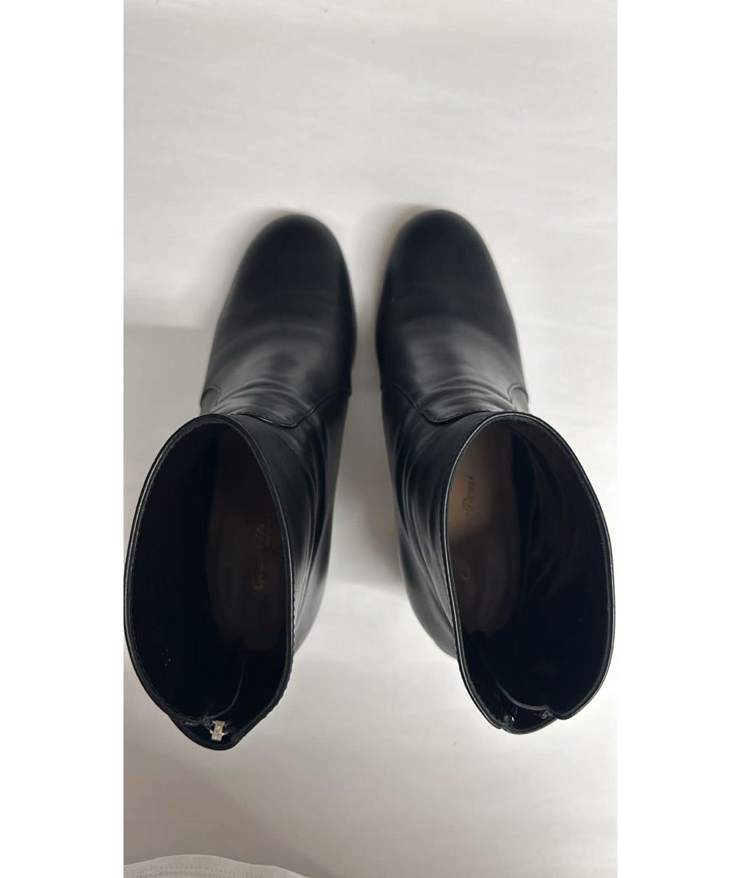 GIANVITO ROSSI Черные кожаные ботинки, фото 2