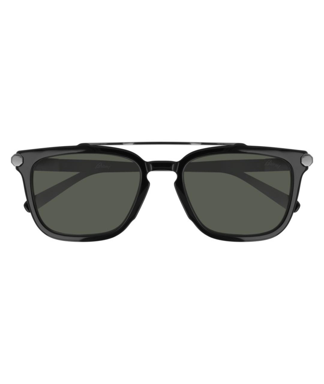 BRIONI Черные металлические солнцезащитные очки, фото 1