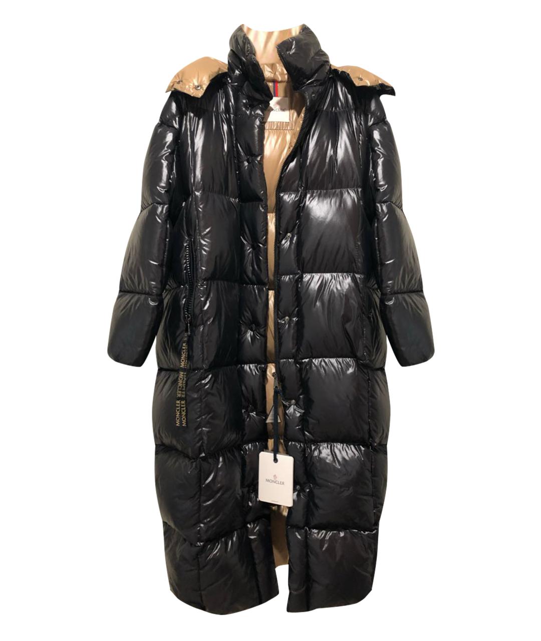 MONCLER Черный полиамидовый пуховик, фото 10