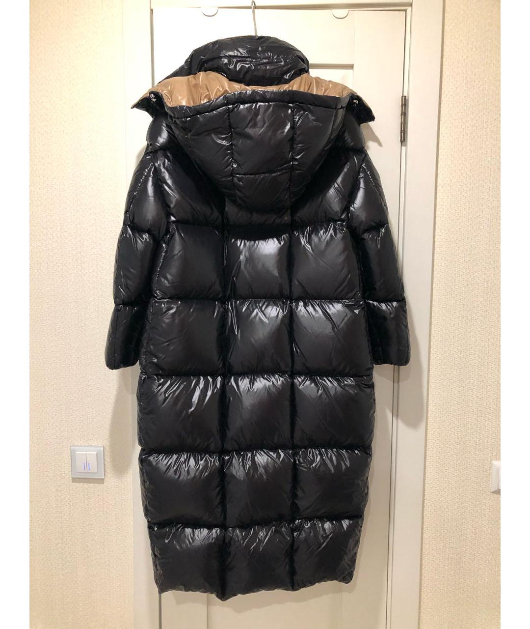 MONCLER Черный полиамидовый пуховик, фото 2