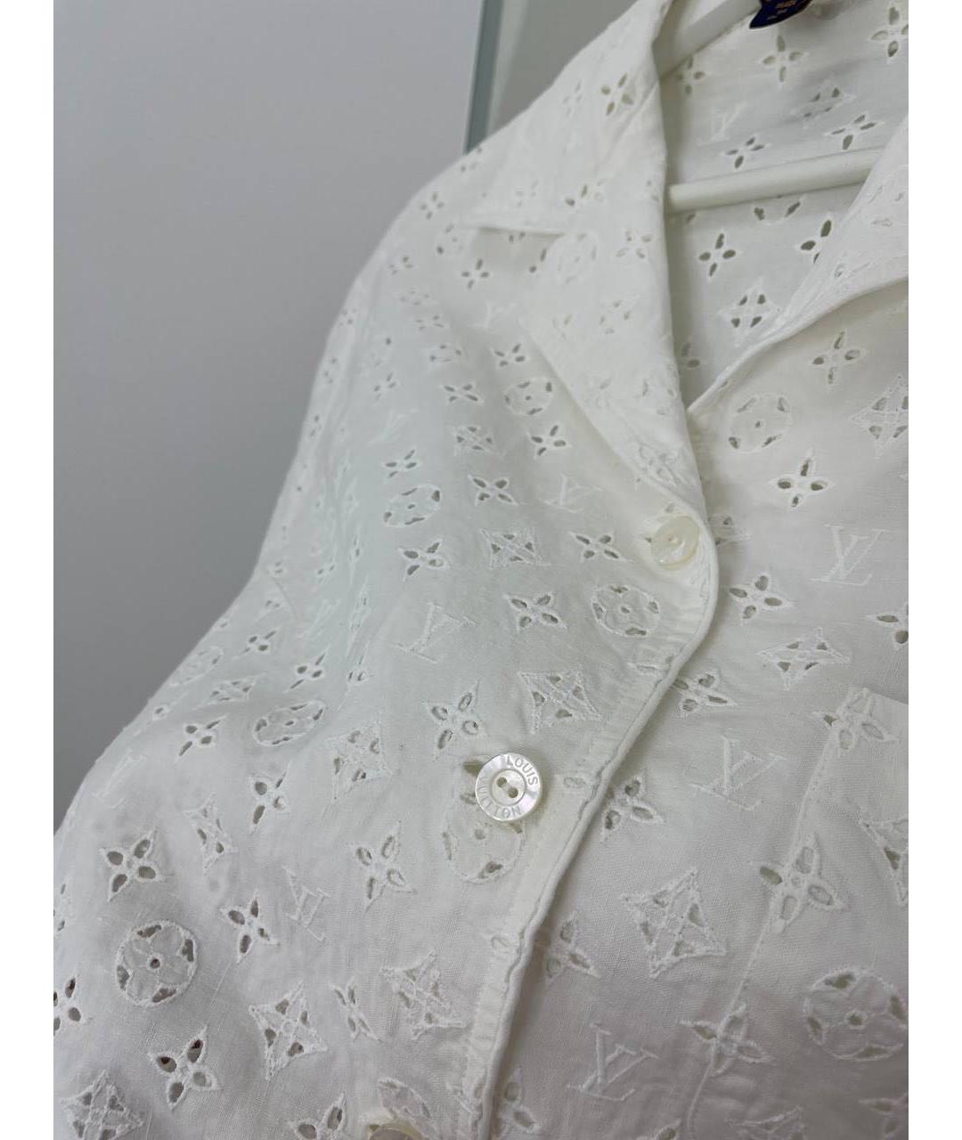 LOUIS VUITTON PRE-OWNED Белая хлопковая блузы, фото 5