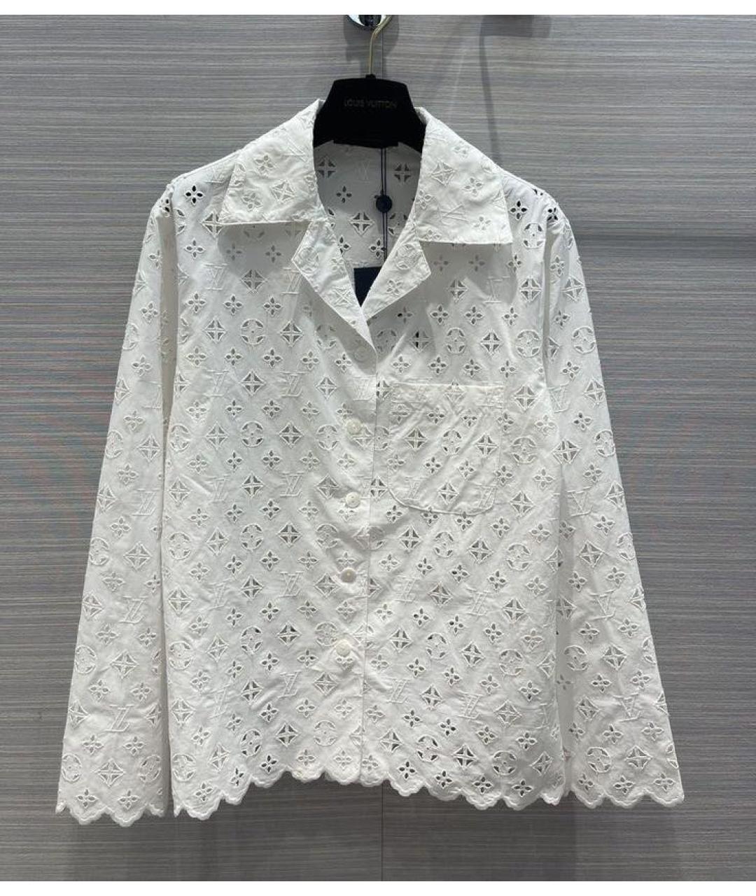 LOUIS VUITTON PRE-OWNED Белая хлопковая блузы, фото 9