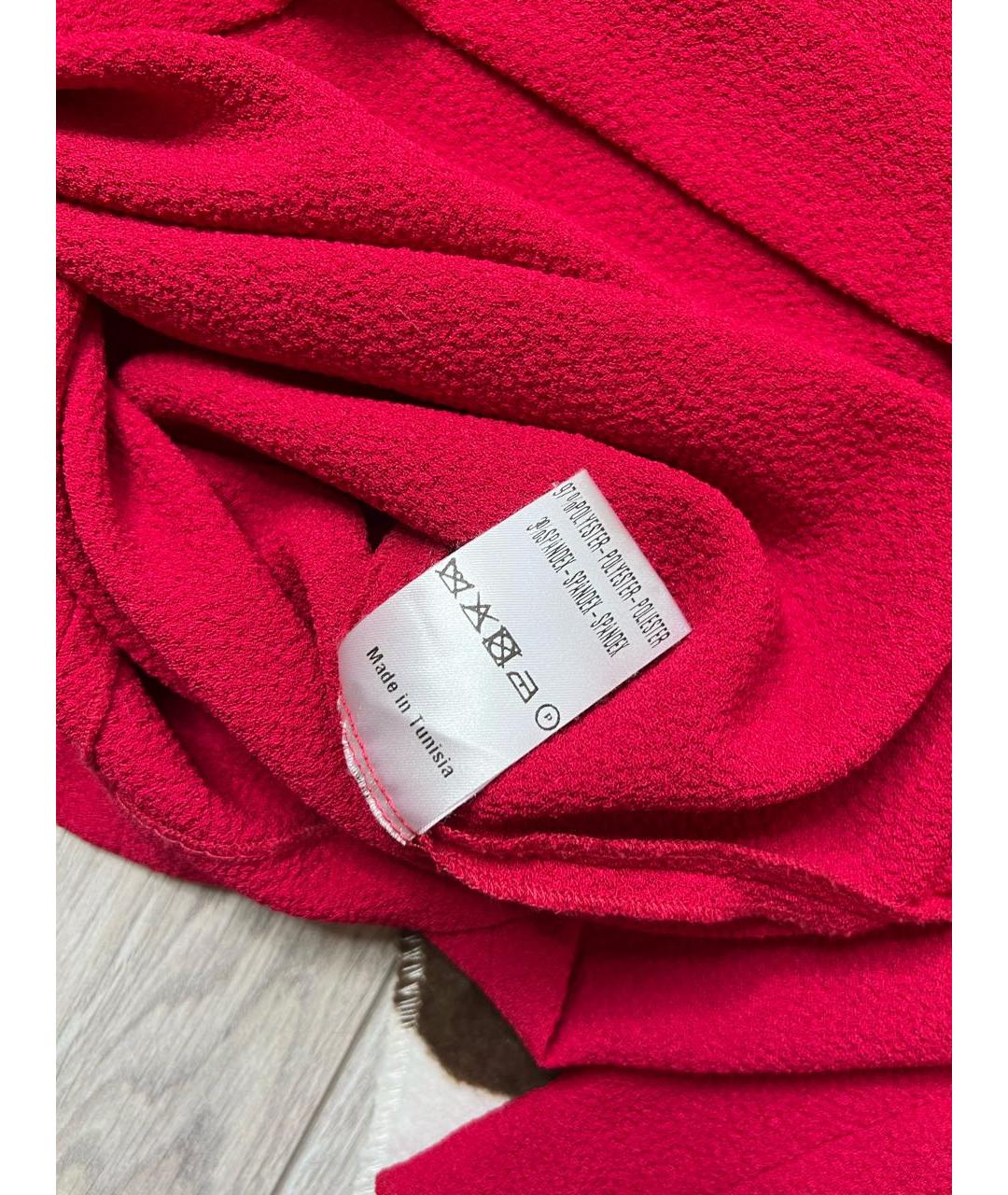 SANDRO Красное полиэстеровое платье, фото 8