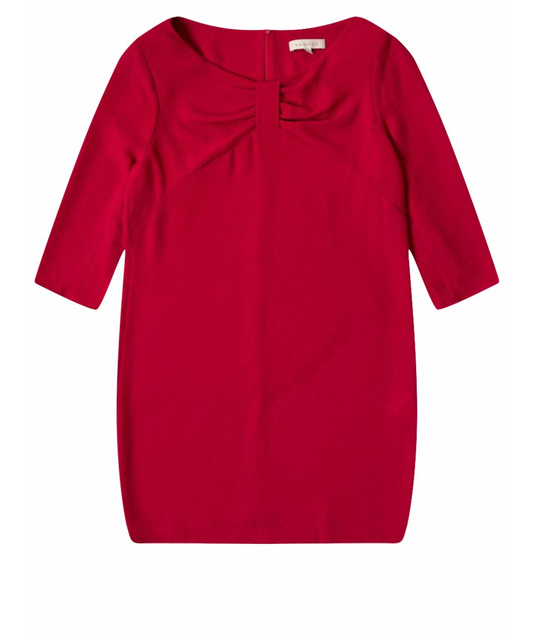 SANDRO Красное полиэстеровое платье, фото 1