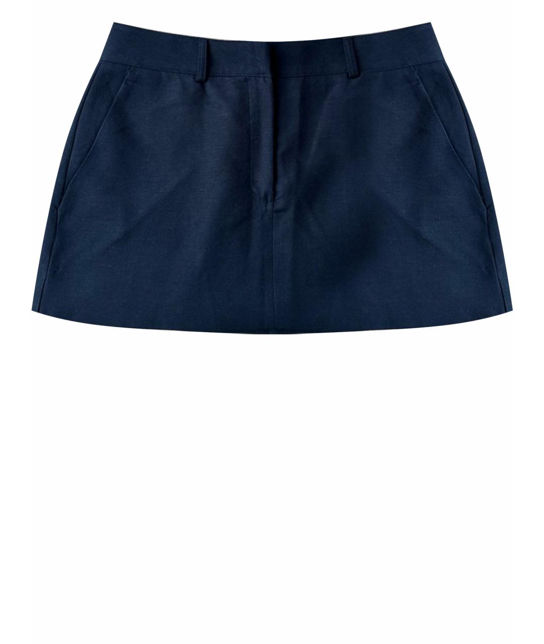THE FRANKIE SHOP Темно-синяя юбка мини, фото 1