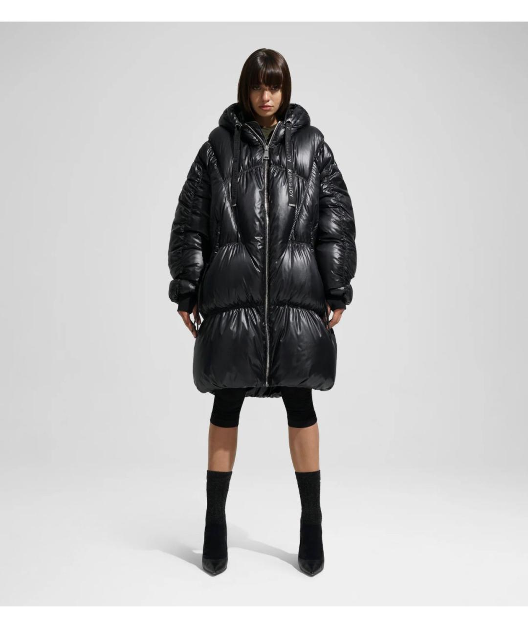 KHRISJOY Черный пуховик, фото 6