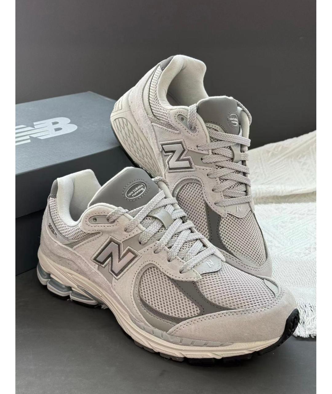 NEW BALANCE Серые замшевые низкие кроссовки / кеды, фото 6