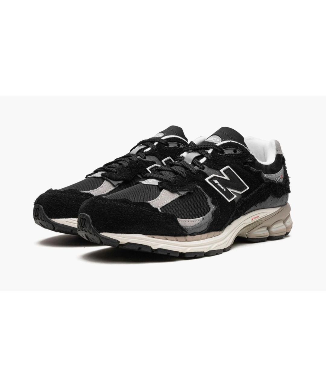 NEW BALANCE Черные замшевые низкие кроссовки / кеды, фото 2