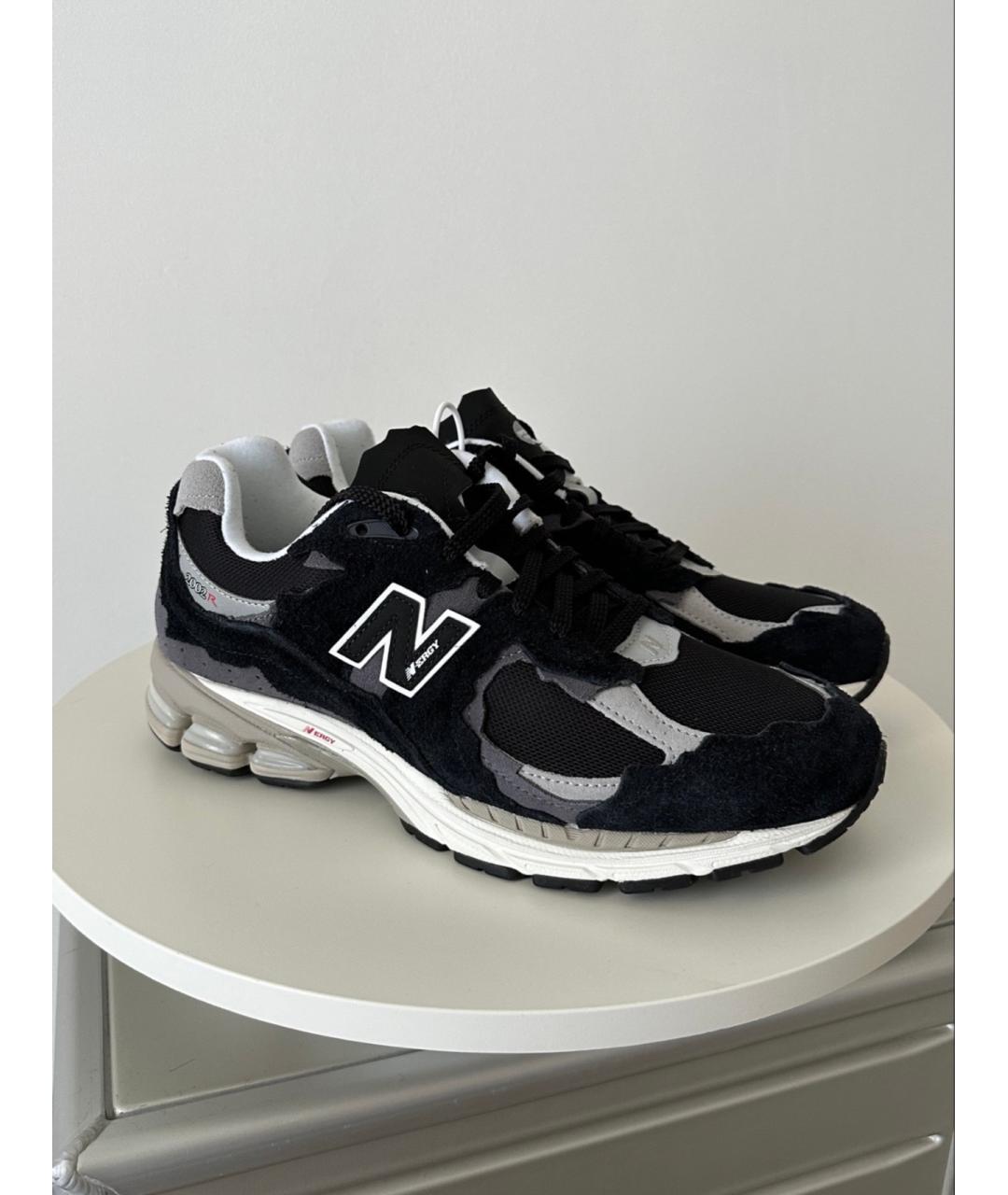 NEW BALANCE Черные замшевые низкие кроссовки / кеды, фото 5