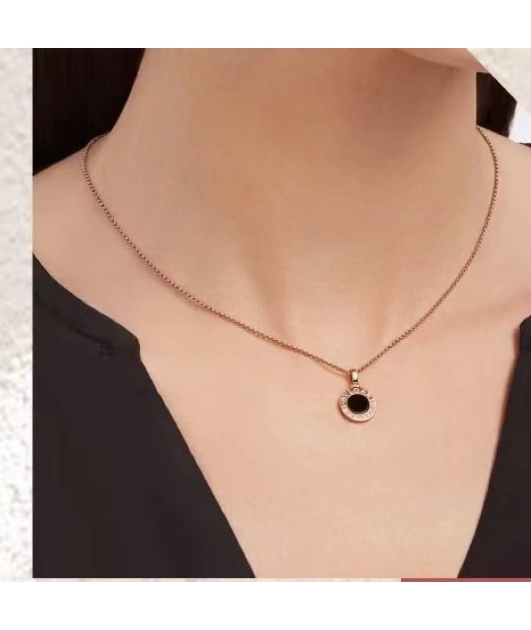BVLGARI Золотая подвеска из розового золота, фото 4
