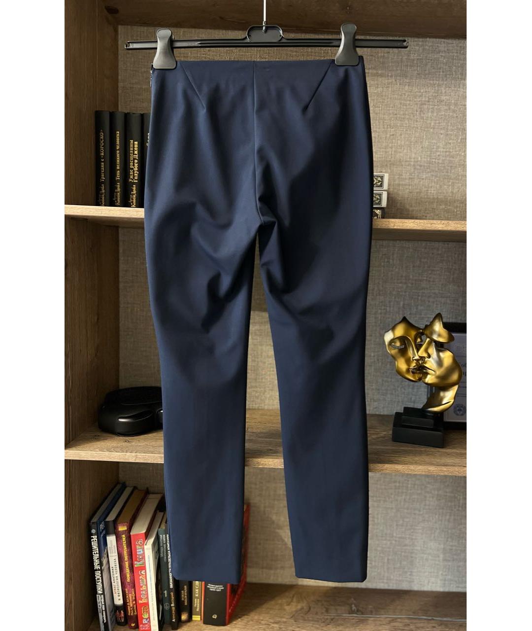ESCADA Темно-синие полиамидовые брюки узкие, фото 2