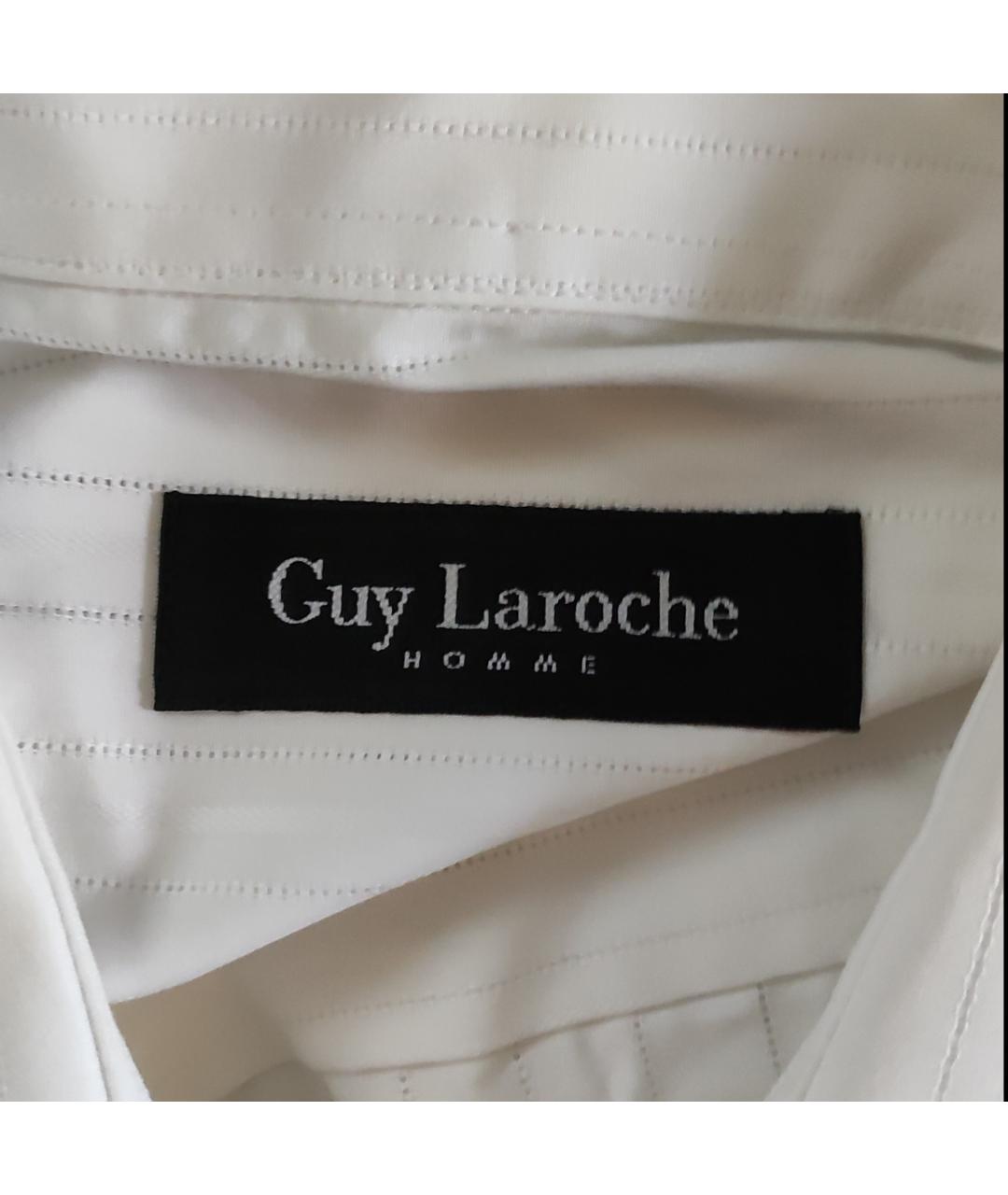GUY LAROCHE Белая хлопковая классическая рубашка, фото 3