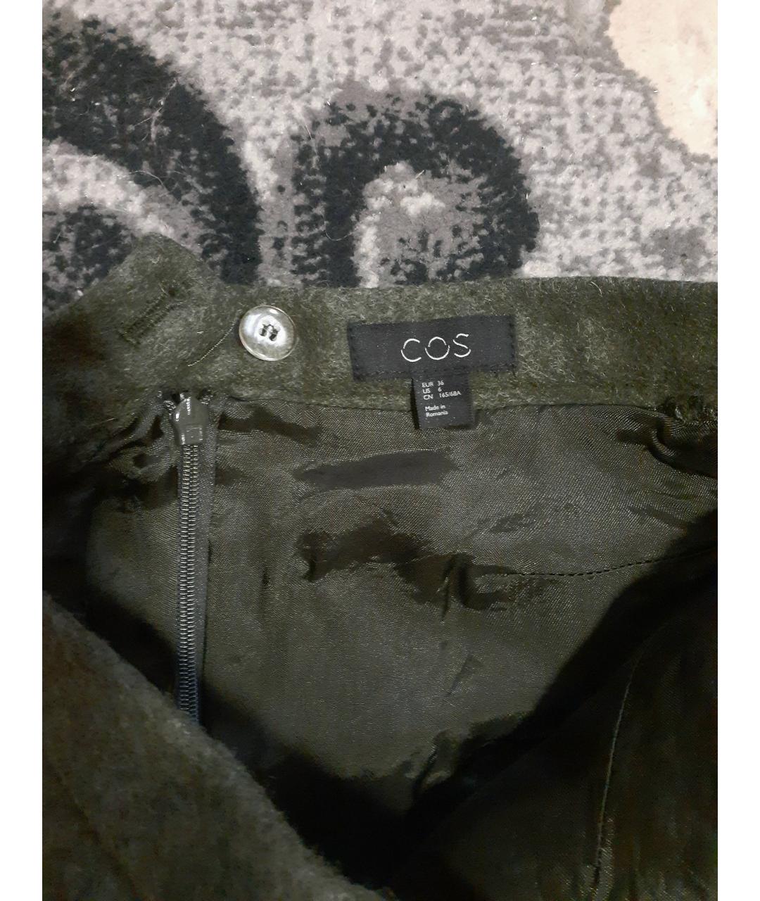 COS Шерстяная юбка мини, фото 3