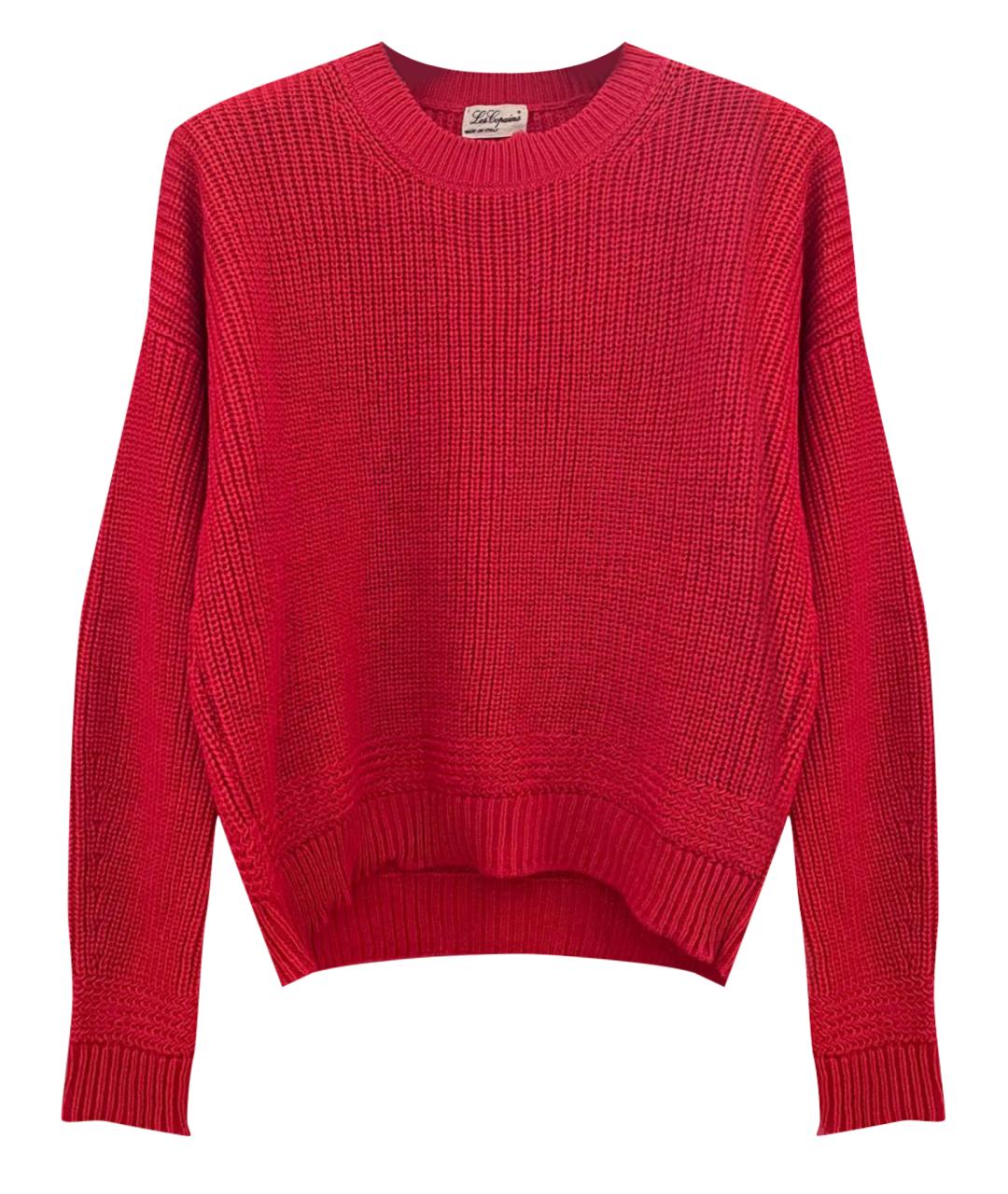 LES COPAINS Красный шерстяной джемпер / свитер, фото 6