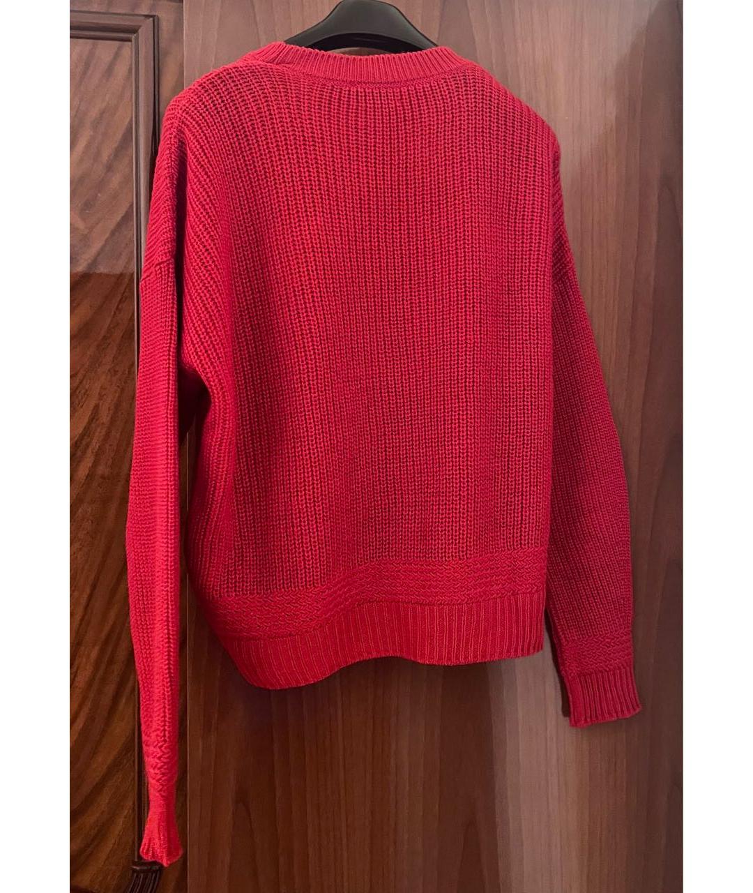 LES COPAINS Красный шерстяной джемпер / свитер, фото 2