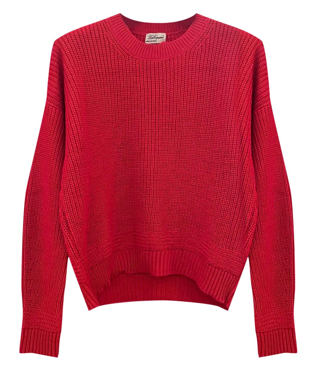 LES COPAINS Красный шерстяной джемпер / свитер, фото 1